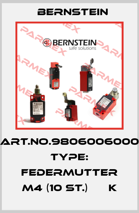 Art.No.9806006000 Type: FEDERMUTTER M4 (10 ST.)      K Bernstein