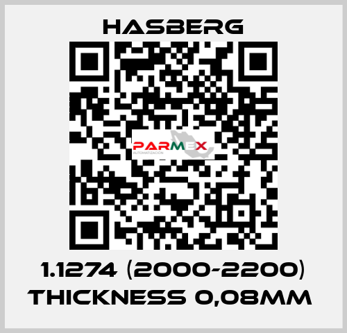 1.1274 (2000-2200) thickness 0,08mm  Hasberg