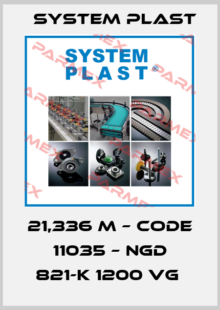 21,336 M – CODE 11035 – NGD 821-K 1200 VG  System Plast