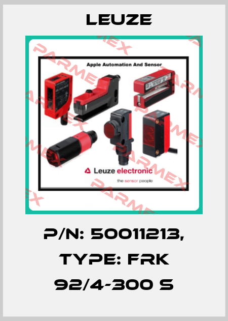 p/n: 50011213, Type: FRK 92/4-300 S Leuze