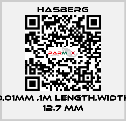 0,01MM ,1M LENGTH,WIDTH 12.7 MM Hasberg