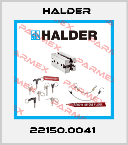 22150.0041  Halder