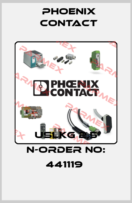 USLKG 2,5 N-ORDER NO: 441119  Phoenix Contact