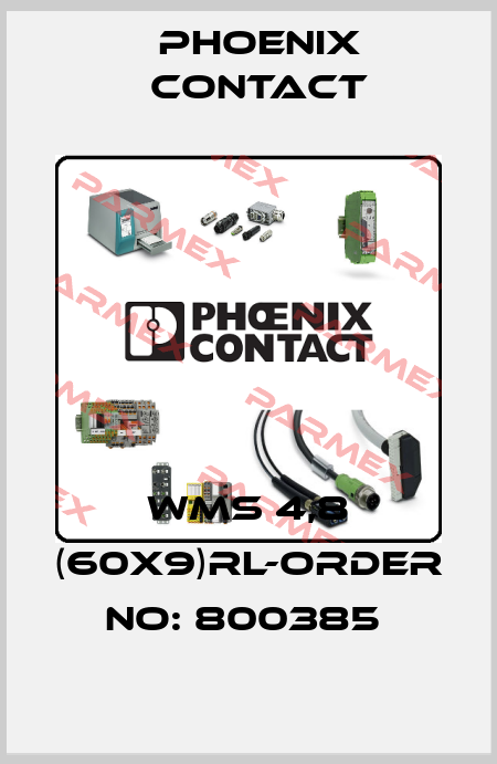 WMS 4,8 (60X9)RL-ORDER NO: 800385  Phoenix Contact