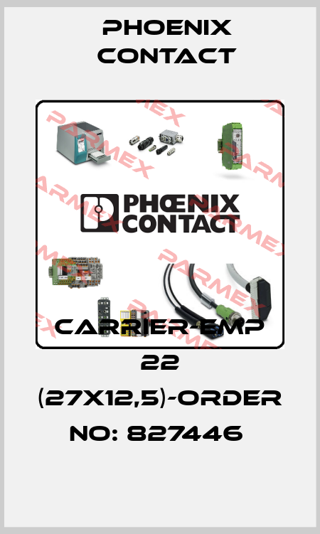 CARRIER-EMP 22 (27X12,5)-ORDER NO: 827446  Phoenix Contact