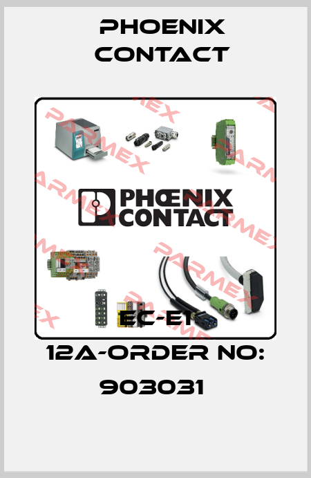 EC-E1 12A-ORDER NO: 903031  Phoenix Contact