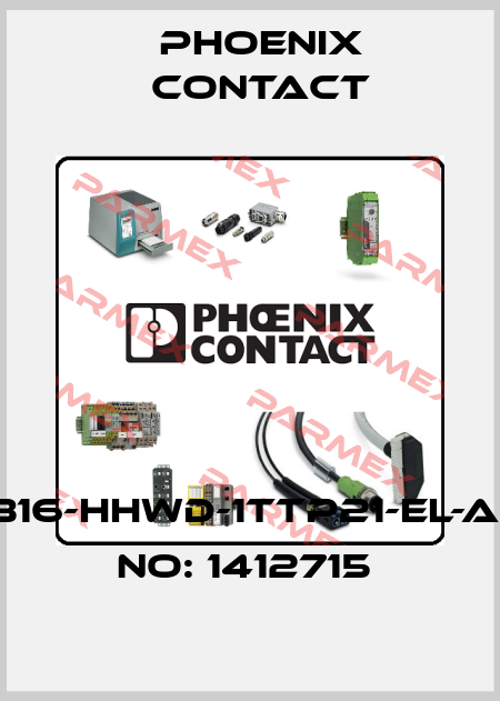 HC-STA-B16-HHWD-1TTP21-EL-AL-ORDER NO: 1412715  Phoenix Contact