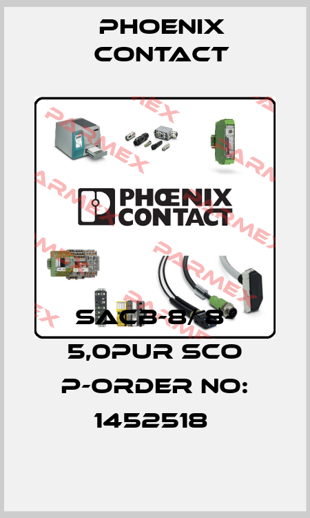 SACB-8/ 8- 5,0PUR SCO P-ORDER NO: 1452518  Phoenix Contact