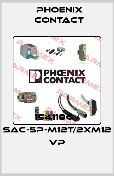 1541186 / SAC-5P-M12T/2XM12 VP Phoenix Contact