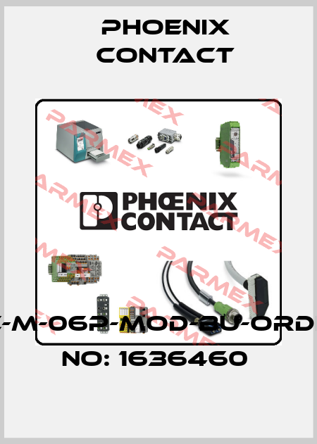 HC-M-06P-MOD-BU-ORDER NO: 1636460  Phoenix Contact