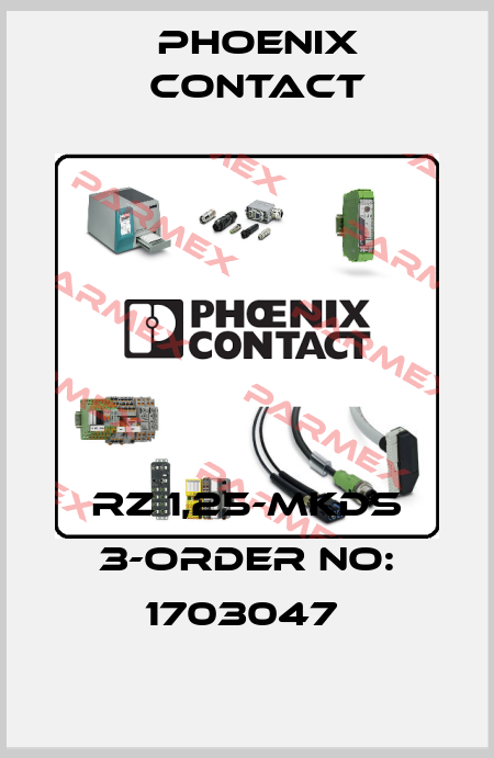 RZ 1,25-MKDS 3-ORDER NO: 1703047  Phoenix Contact