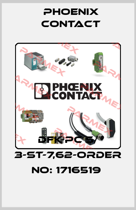 DFK-PC 5/ 3-ST-7,62-ORDER NO: 1716519  Phoenix Contact