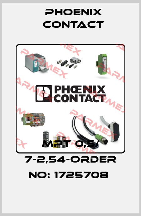MPT 0,5/ 7-2,54-ORDER NO: 1725708  Phoenix Contact