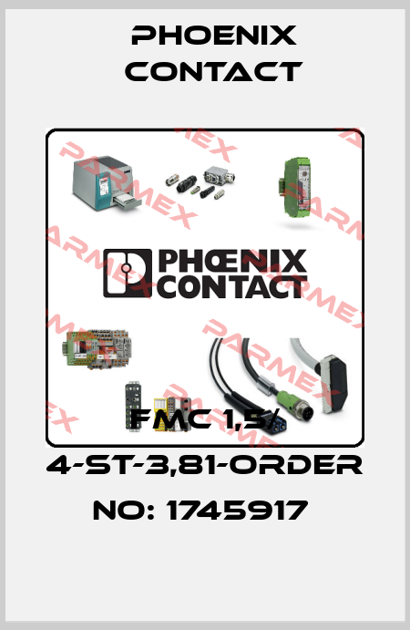 FMC 1,5/ 4-ST-3,81-ORDER NO: 1745917  Phoenix Contact