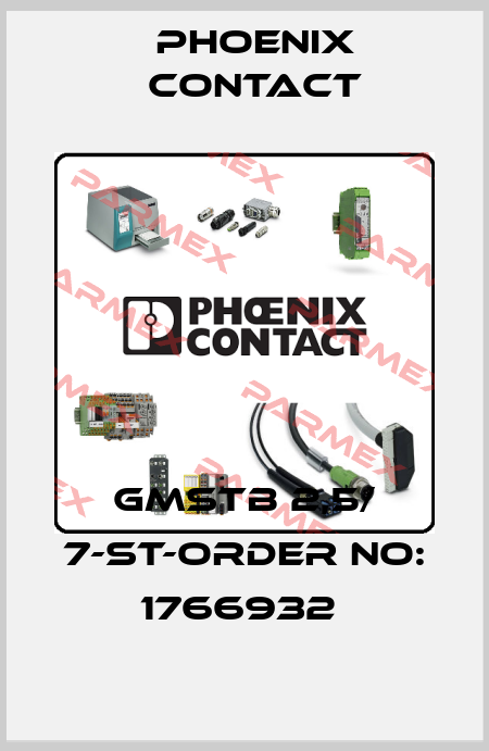 GMSTB 2,5/ 7-ST-ORDER NO: 1766932  Phoenix Contact