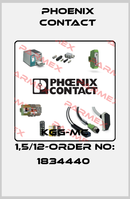 KGG-MC 1,5/12-ORDER NO: 1834440  Phoenix Contact