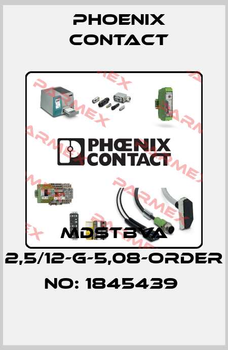 MDSTBVA 2,5/12-G-5,08-ORDER NO: 1845439  Phoenix Contact