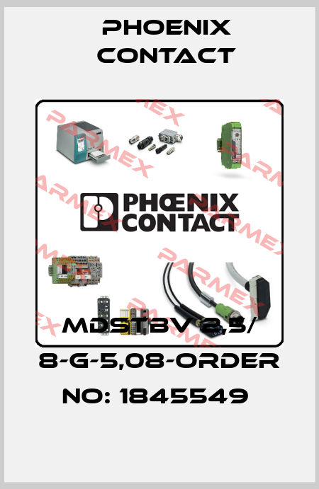 MDSTBV 2,5/ 8-G-5,08-ORDER NO: 1845549  Phoenix Contact