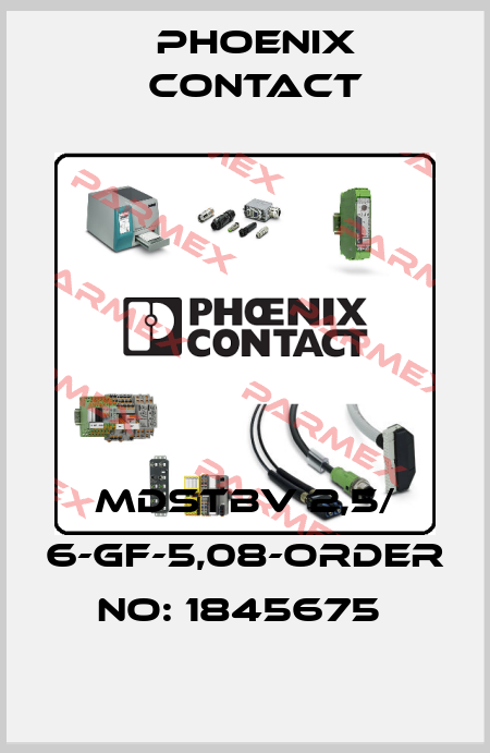 MDSTBV 2,5/ 6-GF-5,08-ORDER NO: 1845675  Phoenix Contact