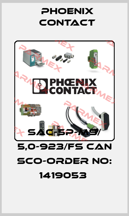 SAC-5P-MS/ 5,0-923/FS CAN SCO-ORDER NO: 1419053  Phoenix Contact