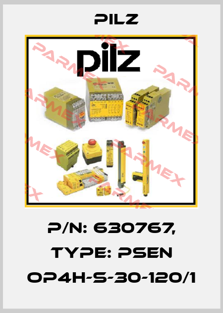 p/n: 630767, Type: PSEN op4H-s-30-120/1 Pilz