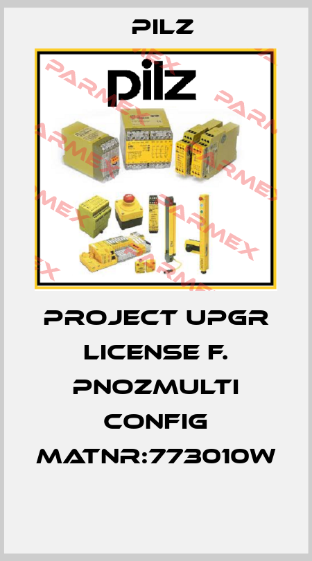 Project Upgr License f. PNOZmulti Config MatNr:773010W  Pilz