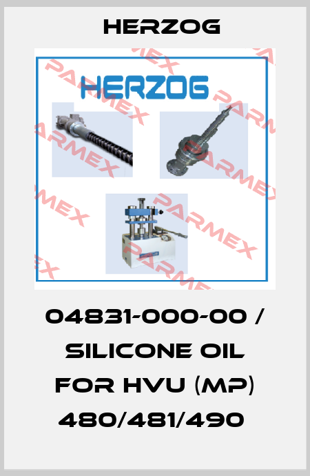 04831-000-00 / SILICONE OIL FOR HVU (MP) 480/481/490  Herzog