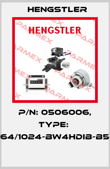 P/N: 0506006, Type:  RI64/1024-BW4HDIB-B5-D  Hengstler