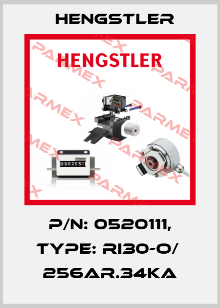 p/n: 0520111, Type: RI30-O/  256AR.34KA Hengstler