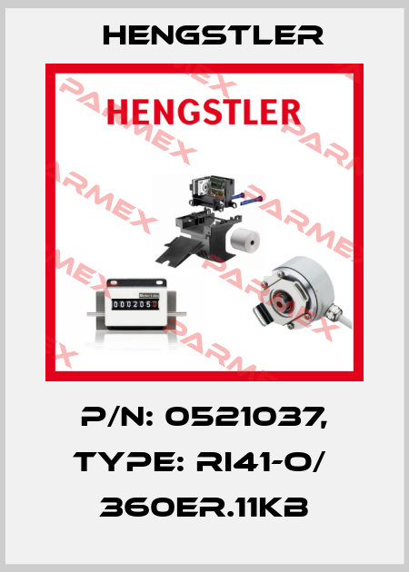 p/n: 0521037, Type: RI41-O/  360ER.11KB Hengstler