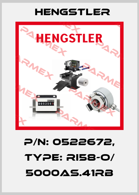 p/n: 0522672, Type: RI58-O/ 5000AS.41RB Hengstler
