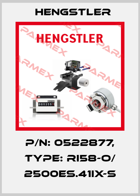 p/n: 0522877, Type: RI58-O/ 2500ES.41IX-S Hengstler