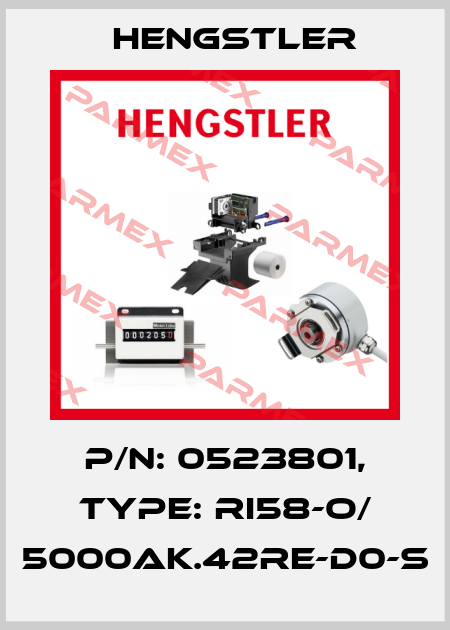 p/n: 0523801, Type: RI58-O/ 5000AK.42RE-D0-S Hengstler