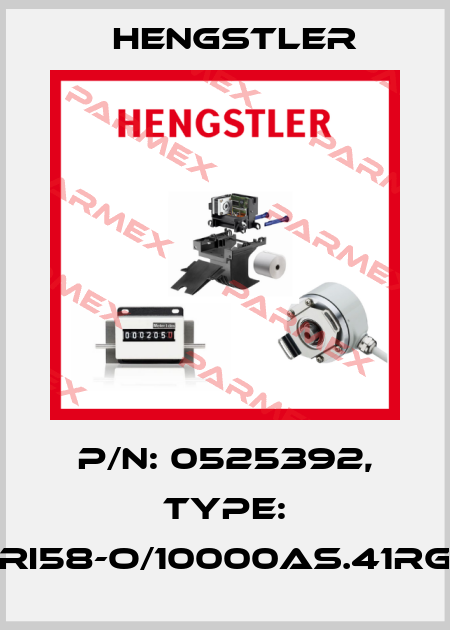 p/n: 0525392, Type: RI58-O/10000AS.41RG Hengstler