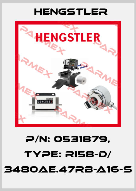 p/n: 0531879, Type: RI58-D/ 3480AE.47RB-A16-S Hengstler
