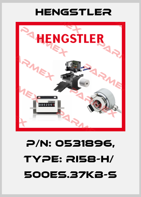 p/n: 0531896, Type: RI58-H/  500ES.37KB-S Hengstler