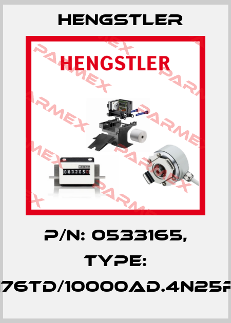 p/n: 0533165, Type: RI76TD/10000AD.4N25RF Hengstler