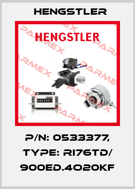 p/n: 0533377, Type: RI76TD/ 900ED.4O20KF Hengstler