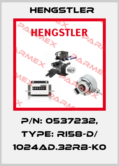 p/n: 0537232, Type: RI58-D/ 1024AD.32RB-K0 Hengstler