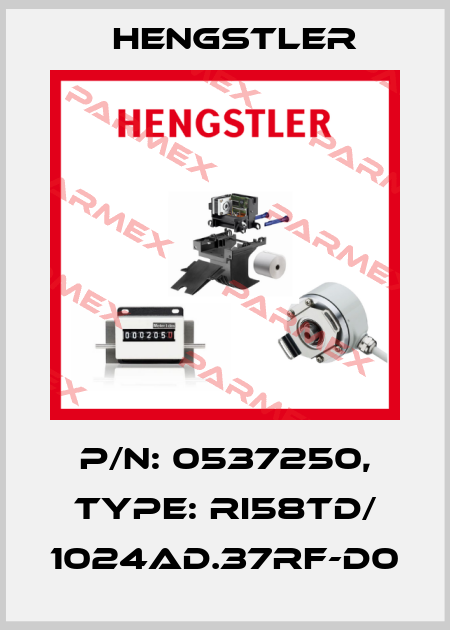 p/n: 0537250, Type: RI58TD/ 1024AD.37RF-D0 Hengstler