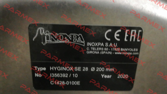 bellows for I356392/10 Inoxpa