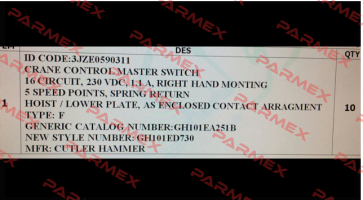 3JZE0590311  Cutler Hammer (Eaton)
