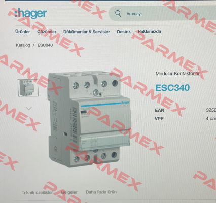 ESC340 Hager