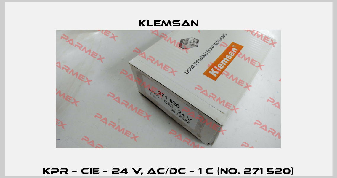 KPR – CIE – 24 V, AC/DC – 1 C (No. 271 520) Klemsan