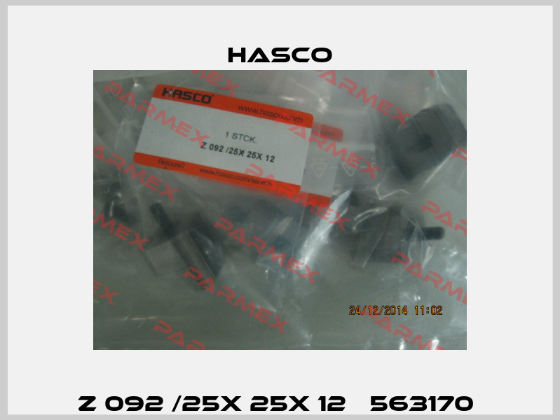 Z 092 /25X 25X 12   563170  Hasco