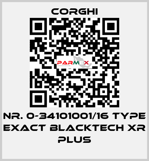Nr. 0-34101001/16 Type EXACT BlackTech XR PLUS Corghi