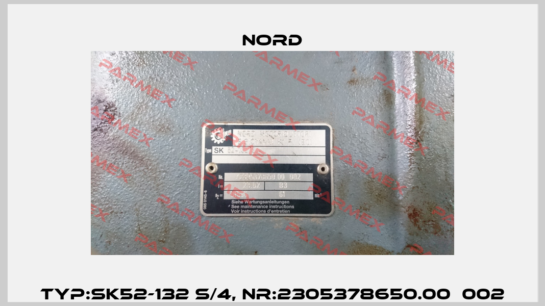 Typ:SK52-132 S/4, Nr:2305378650.00  002 Nord