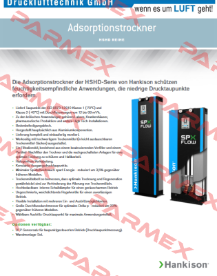 32040020 / HSHD 18 Adsorptionstrockner Serie HSHD Hankison