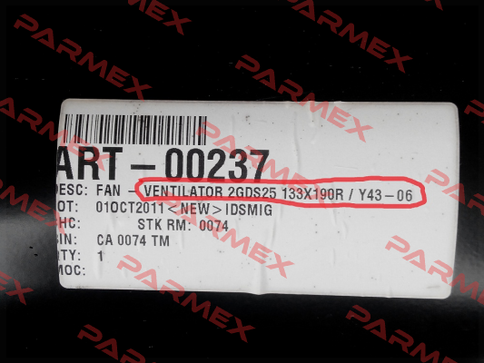 2GDS25 133X190R Y43-06 Ecofit
