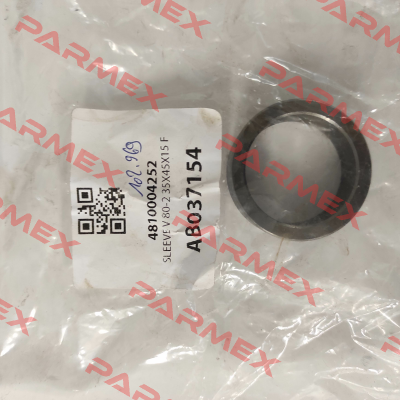 Sleeve old  code 4810004259/ new code 481004252 Varisco pumps